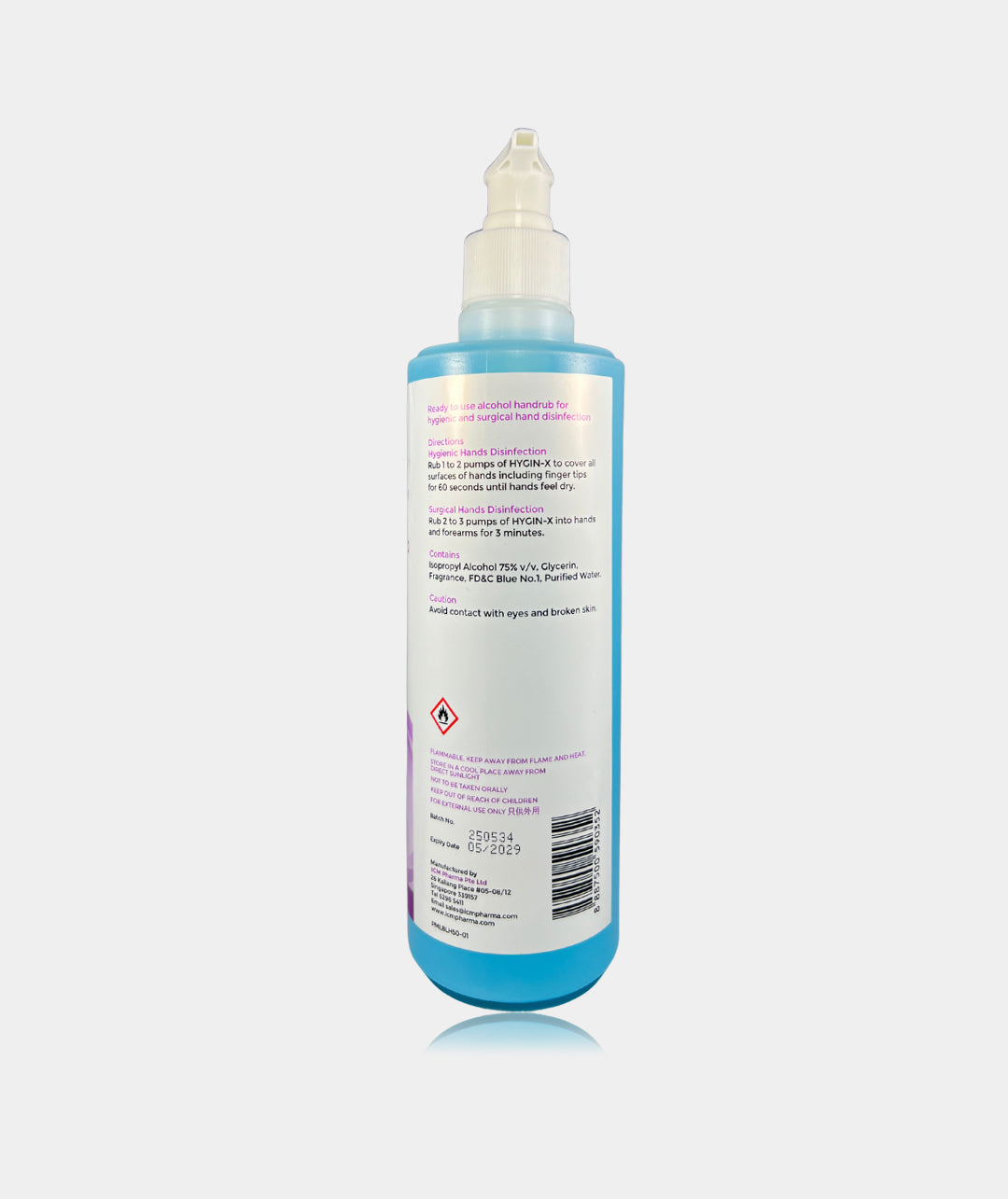 Hygin-X Antiseptic Isopropyl Alcohol Handrub