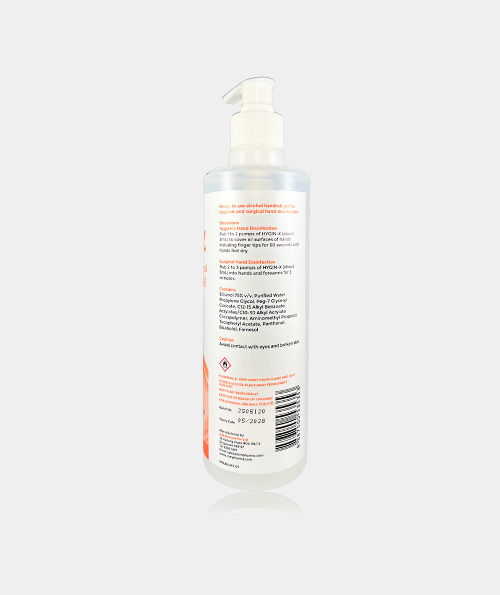 Hygin-X Antiseptic Handrub Gel With Moisturiser – ICM Pharma